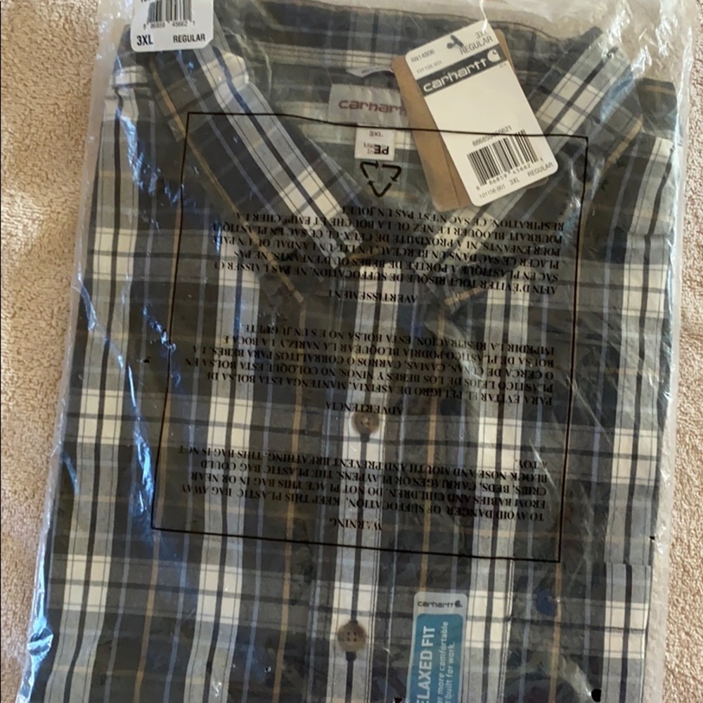 Lot of 2 carhart men’s shirts